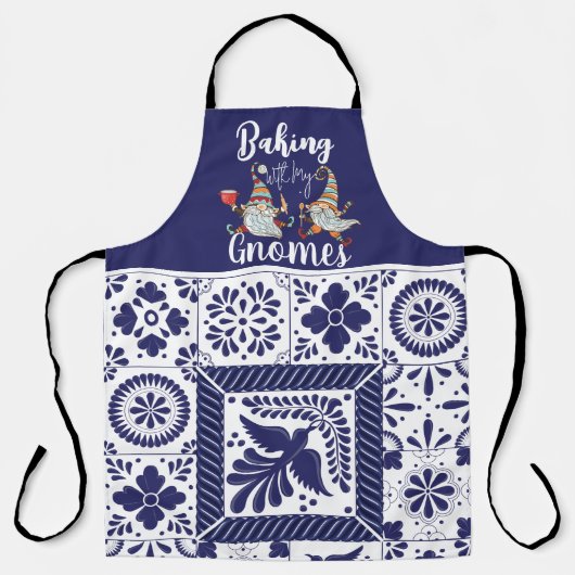 Bakken met mijn kabouters Modern Grappig Scandinav Schort (Voorkant)