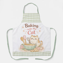 Bakken met mijn kat Kawaii Pastel Mooie Kitty Schort