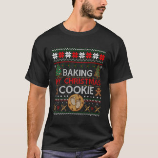 bakken mijn kerstkoekje grappige zwangere geschenk t-shirt
