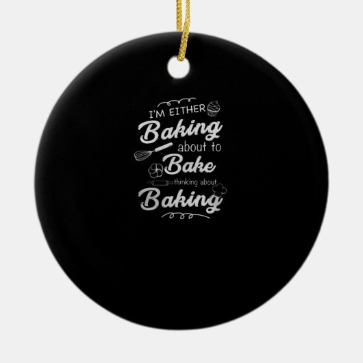 bakken | Ofwel ik ga naar bed Keramisch Ornament (Voorkant)