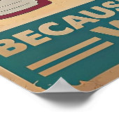 Bakken Omdat Moord is Wrong Cat Black Poster (Hoek)