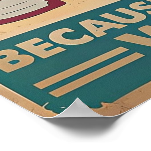 Bakken Omdat Moord is Wrong Cat Black Poster (Hoek)