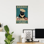 Bakken Omdat Moord is Wrong Cat Black Poster (Thuiskantoor)