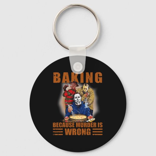 Bakken omdat moord verkeerd is Fun Halloween Sleutelhanger (Voorkant)