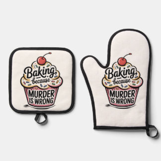 Bakken Omdat Moord Verkeerd Is Ovenwant & Pannenlap Set