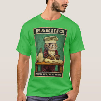 bakken omdat moord verkeerd is t-shirt
