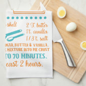 Bakken, Pecan taart recept keukenhanddoek (Quarter Fold)