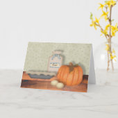 bakken pompoen taart notitie Kaart (Gele Bloem)