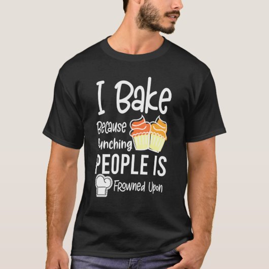 bakken ponsen mensen t-shirt (Voorkant)