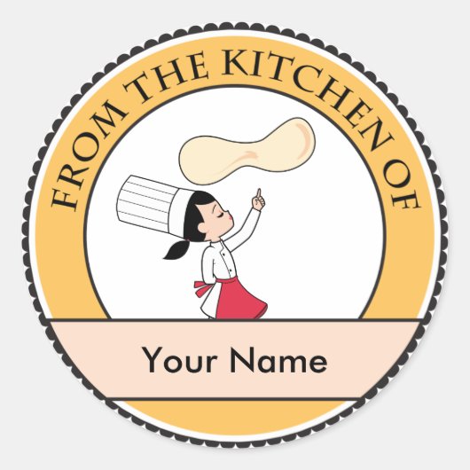 Bakken Sale Sticker Label Keuken Kunst (Voorkant)