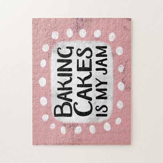 Bakken taarten is mijn jam puzzel legpuzzel (Verticaal)