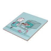 bakken tegeltje (Zijkant)