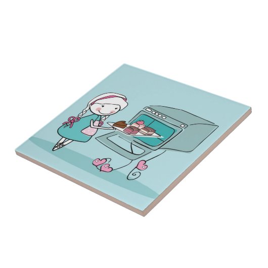 bakken tegeltje (Zijkant)