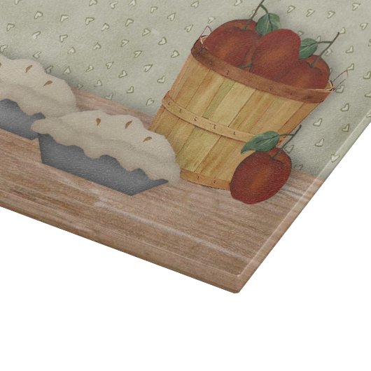 bakken van appeltaart snijplank (Hoek)