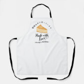 Bakken van Cheesecake Gebak Chef Minimalistisch Mo Schort (Voorkant)