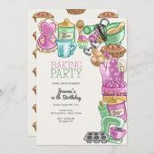 Bakken verjaardagsfeest kaart (Voorkant / Achterkant)