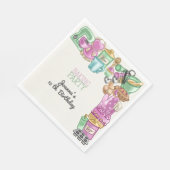 Bakken verjaardagsfeest servet (Hoek)