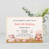 Bakken Verjaardagsfeest Uitnodiging (Staand voorkant)