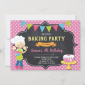 Bakken Verjaardagsfeest Uitnodiging (Voorkant)