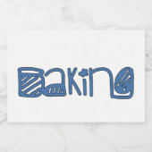 bakken voedselcontainer etiket (Enkel label)