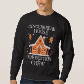 Bakken Xmas Gingerbread Huis Bouw Crew De Trui (Voorkant)