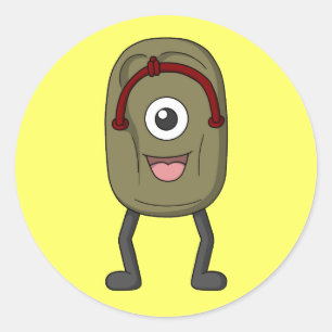 Bakken-Zouri (het Sandelhout van het Spook) Ronde Sticker