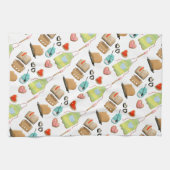 Bakkende harten theedoek (Horizontaal)