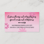 Bakker bakgereedschap gebak chef rolpen visitekaartje (Achterkant)