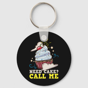 Bakker Baking Cake Cupcake Gift Sleutelhanger