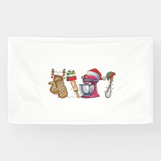 Bakker Bakken Bakkerij Keuken Werker Spandoek (Horizontaal)