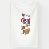 Bakker Bakken Bakkerij Keuken Werker Spandoek (Verticaal)