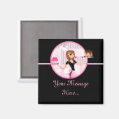 Bakker/bakker/banketbakker/banketbakker Frig Magne Magneet (Voorkant / Achterkant)