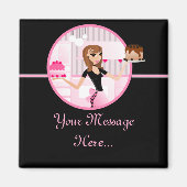 Bakker/bakker/banketbakker/banketbakker Frig Magne Magneet (Voorkant)