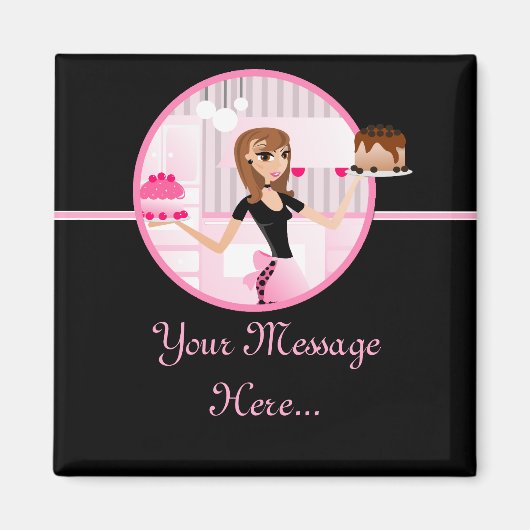 Bakker/bakker/banketbakker/banketbakker Frig Magne Magneet (Voorkant)