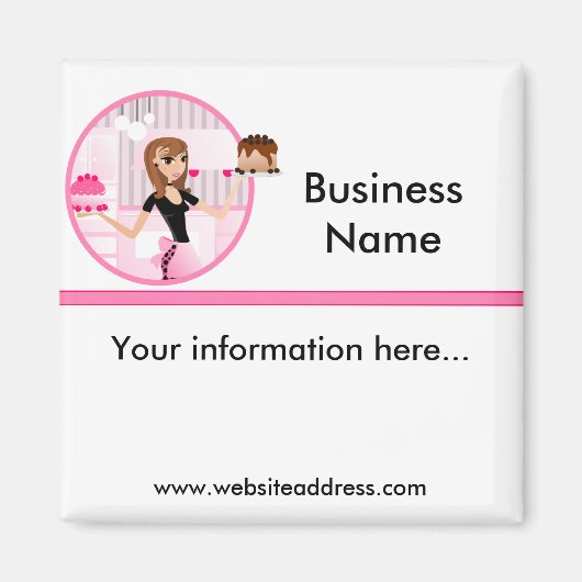 Bakker/bakker/banketbakker/banketbakker Frig Magne Magneet (Voorkant)