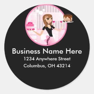 Bakker/bakker/banketbakker/banketbakker retour adr ronde sticker