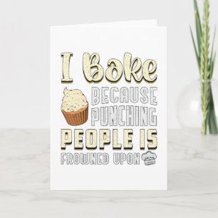 Bakker Bakkerij Bake Cake Bakken Brood Grappig cad Kaart
