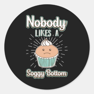 Bakker Bakkerij Bakken Cake Brood Bak Gift Idee Ronde Sticker