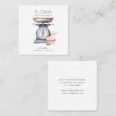  bakker bakkerij banketbakker vierkante visitekaartje (Voorkant / Achterkant)