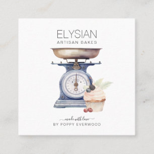  bakker bakkerij banketbakker vierkante visitekaartje
