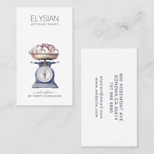  bakker bakkerij banketbakker visitekaartje (Voorkant / Achterkant)
