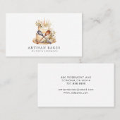 Bakker Bakkerij Gebak Chef Cake keukengerei Visitekaartje (Voorkant / Achterkant)