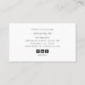 Bakker Bakkerij Gebak Chef Catering Elegant Cake Visitekaartje (Achterkant)