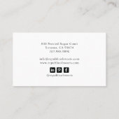 Bakker banketbakker bakkersgereedschap visitekaartje (Achterkant)