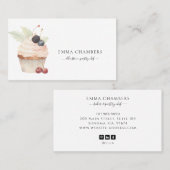 Bakker banketbakker Catering Bakkerij Cupcake Visitekaartje (Voorkant / Achterkant)