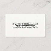 Bakker bereidt wat brood visitekaartje (Achterkant)