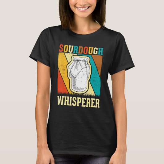 Bakker Broodmaker Retro Sourdough fluisteraar T-shirt (Voorkant)