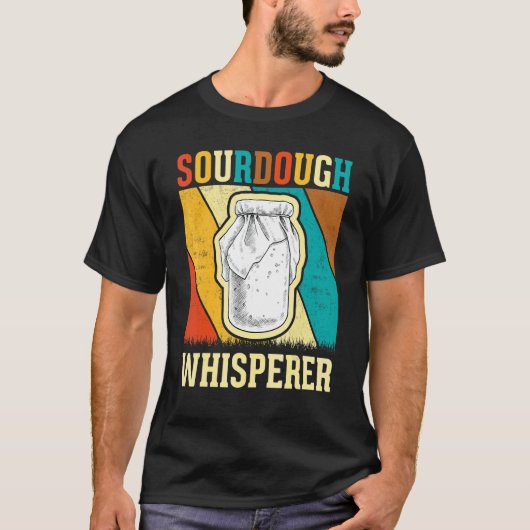 Bakker Broodmaker Retro Sourdough fluisteraar T-shirt (Voorkant)