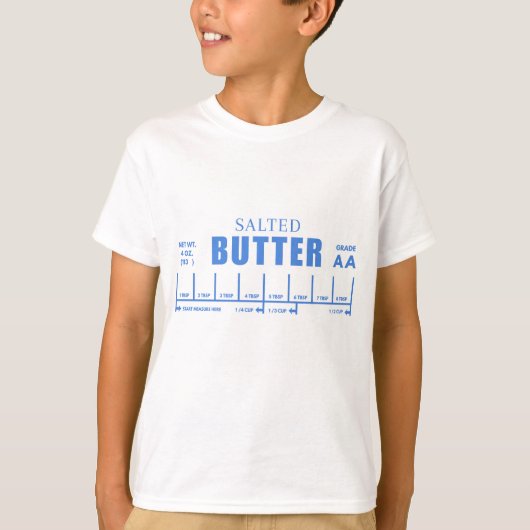 Bakker cadeau GEZOUTEN boter T-shirt (Voorkant)