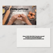 Bakker die wat brood bereidt visitekaartje (Voorkant / Achterkant)